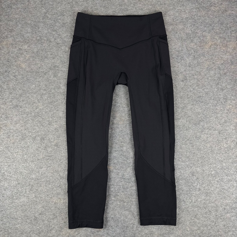 Lululemon All The Right Places Crop II 23" Pockets Luxtreme Black Womens 10